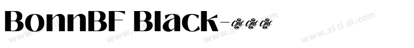 BonnBF Black字体转换